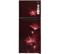 LG 260 L Frost Free Double Door 2 Star Refrigerator- Ruby Glow, GL-N292BRGY