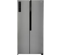 MarQ by Flipkart 468 L Frost Free Side by Side Refrigerator- Silver Steel, 468ASMQS