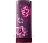 SAMSUNG 183 L Direct Cool Single Door 4 Star Refrigerator with Base Drawer  with Digital Inverter- Camellia Purple, RR20C1824CR/HL