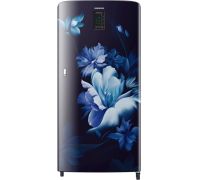 SAMSUNG 192 L Direct Cool Single Door 4 Star Refrigerator  with Digi Touch Cool, Curd Maestro- MIDNIGHT BLOSSOM BLUE, RR21A2M2XUZ/HL