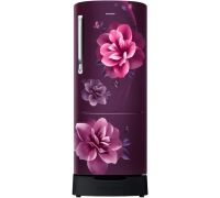 SAMSUNG 230 L Direct Cool Single Door 3 Star Refrigerator with Base Drawer- Camellia Purple, RR24T285YCR/NL