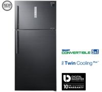 SAMSUNG 670 L Frost Free Double Door 2 Star Refrigerator- Black Inox, RT65K7058BS/TL