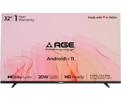 AGE 80 cm 32 inch  Ready LED Smart Android TV - INDU 32 SMTR