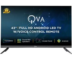 QVA 109.22 cm 43 inch  HD LED Smart Android TV - Q-4300SFLVRA