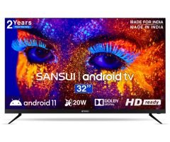 Sansui 80 cm 32 inch  Ready LED Smart Android TVJSY32ASHD - JSY32ASHD