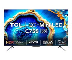 TCL 55C755 139 Cm 55 Inches 4K Ultra HD Smart QD-Mini LED Google TV