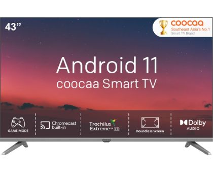 Coocaa 108 cm 43 inch  HD LED Smart Android TV - 43S7G