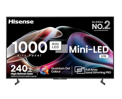 Hisense 75U7K 189 cm 75 inches 4K Ultra HD Smart Mini LED QLED TV