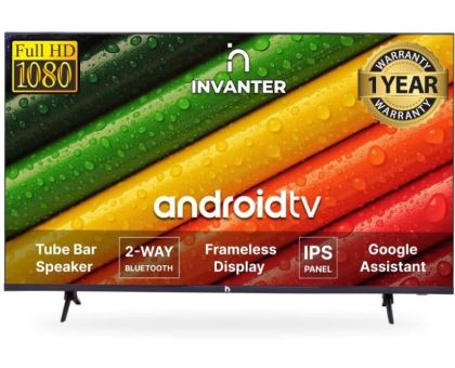 INVANTER Horizon Series 126 cm 50 inch  HD LED Smart Android TVIN50SFLGPBTVR - IN50SFLGPBTVR