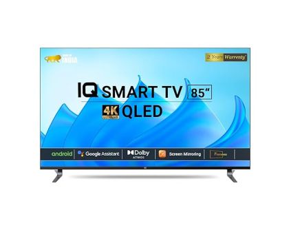 IQ IQFL85ST 85 Inch 4K Ultra HD QLED Frameless Android Smart TV