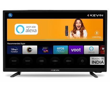 Kevin  KN32A 80 cm 32 Inches HD Ready Smart LED TV Black 2021 Model | With Alexa Built-in