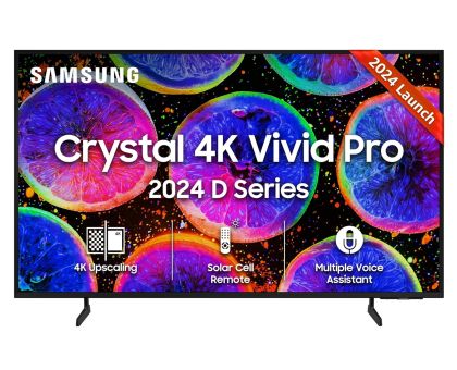 Samsung UA65DUE77AKLXL 163 cm 65 inches D Series Crystal 4K Vivid Pro Ultra HD Smart LED TV  Black