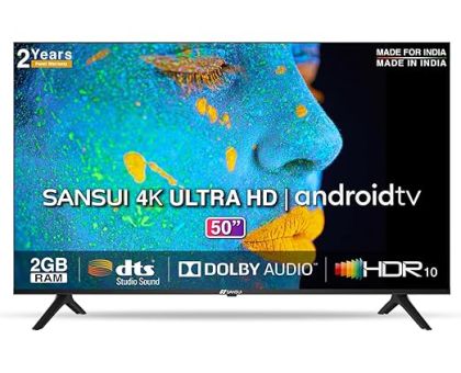 Sansui JSW50ASUHD 127 Cm 50 Inches 4K Ultra HD Certified Android LED TV