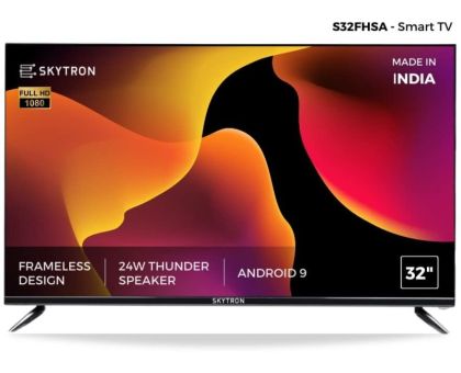 SKYTRON 80 cm 32 inch  Ready LED Smart Android Based - S32FHSA