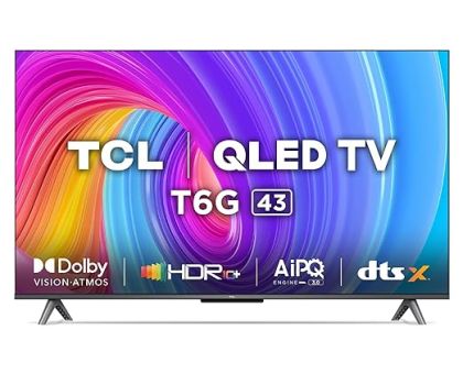 TCL 43T6G 108 Cm 43 Inches 4K Ultra HD Smart QLED TV
