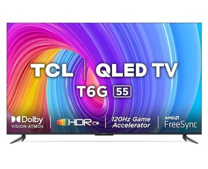 TCL 55T6G 55 Inch 4K Ultra HD Smart QLED Google TV