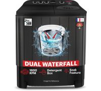 Thomson 9 kg 5 Star Aqua Magic Double Waterfall Semi Automatic Top Load Washing Machine Black, Grey- TSA9000SP