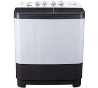 Voltas Beko by TATA group 8 kg Semi Automatic Top Load Washing Machine with In-built Heater White- WTT80DGRG/FLRS5